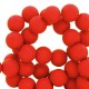 Acryl kralen matt 4mm Candy red